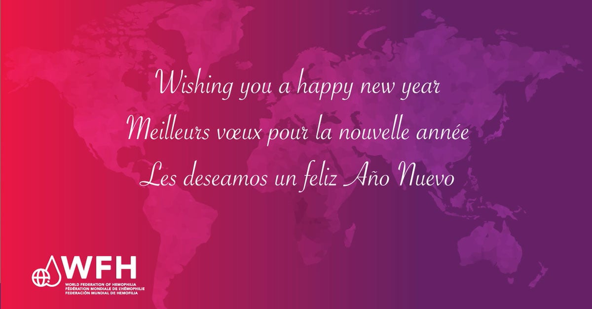 Happy New Year from the World Federation of Hemophilia!