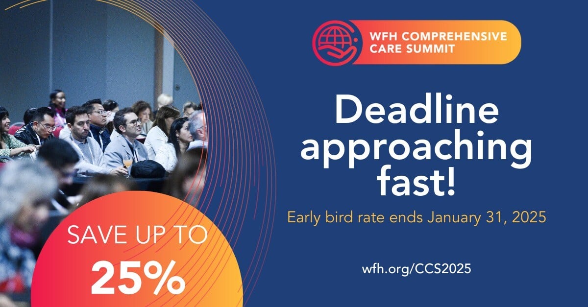 Time is running out: early bird rates end soon for the WFH 2025 Comprehensive Care Summit