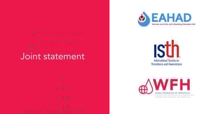 EAHAD, ISTH and WFH joint statement