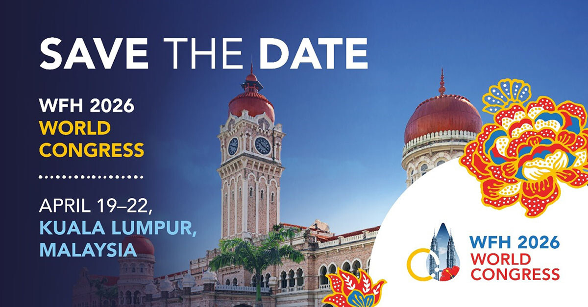 Save the date: WFH 2026 World Congress