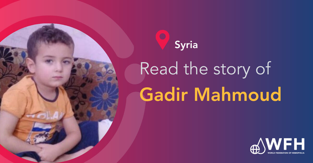 Prophylaxis brings relief to 10-year-old Gadir Mahmoud with hemophilia