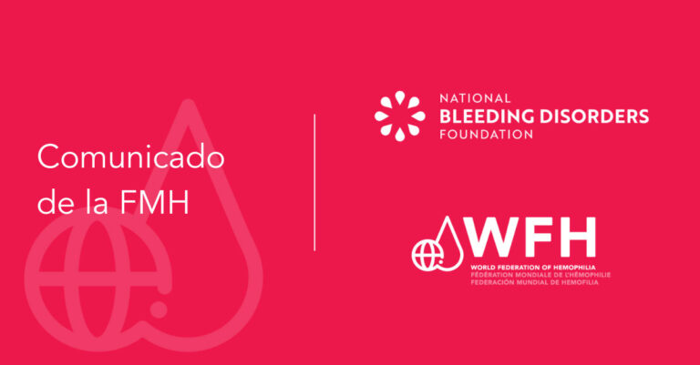 Joint WFH statement - WFH, National Bleeding Disorders Foundation (NBDF)