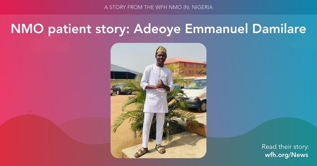 NMO patient story: Adeoye Emmanuel Damilare from Nigeria