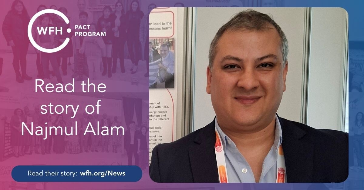 Voices of WFH PACT Advocacy Academy graduates: Juan Andrés Pereira de Souza leads change through knowledge and persistence