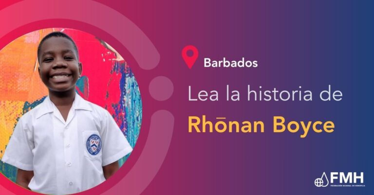La terapia de sustitución sin factores supone un gran avance para los jóvenes de Barbados