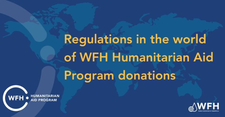 Regulations in the world of WFH Humanitarian Aid Program donations