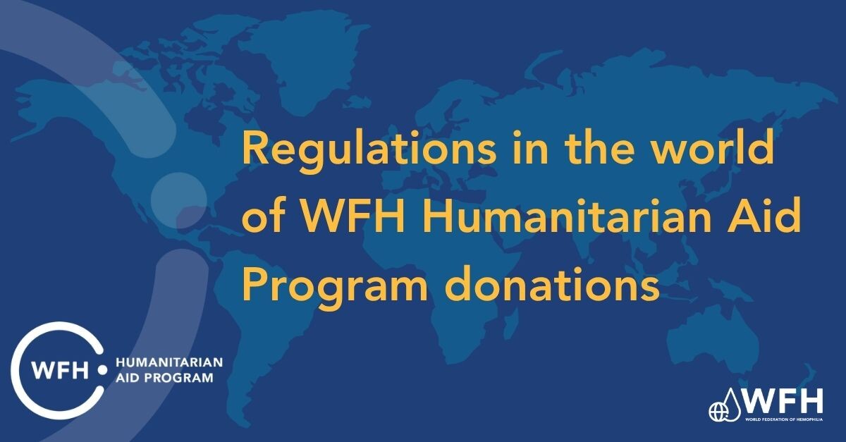 Regulations in the world of WFH Humanitarian Aid Program donations