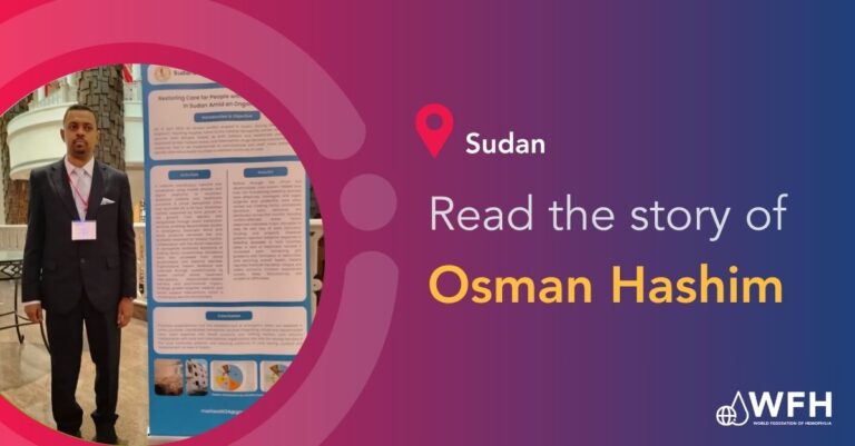 Sudanese researcher with hemophilia shares inspiring story