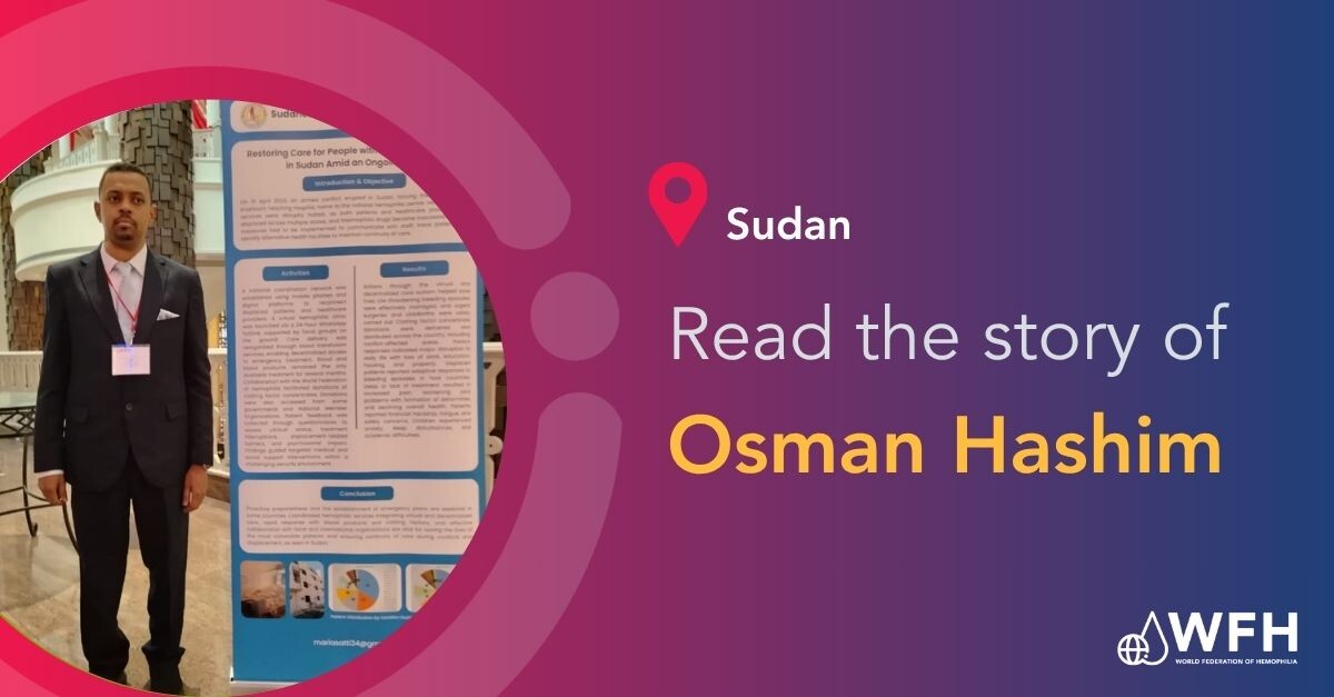 Sudanese researcher with hemophilia shares inspiring story