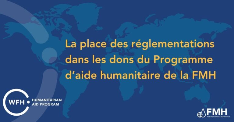 La place des réglementations dans les dons du Programme d'aide humanitaire de la FMH