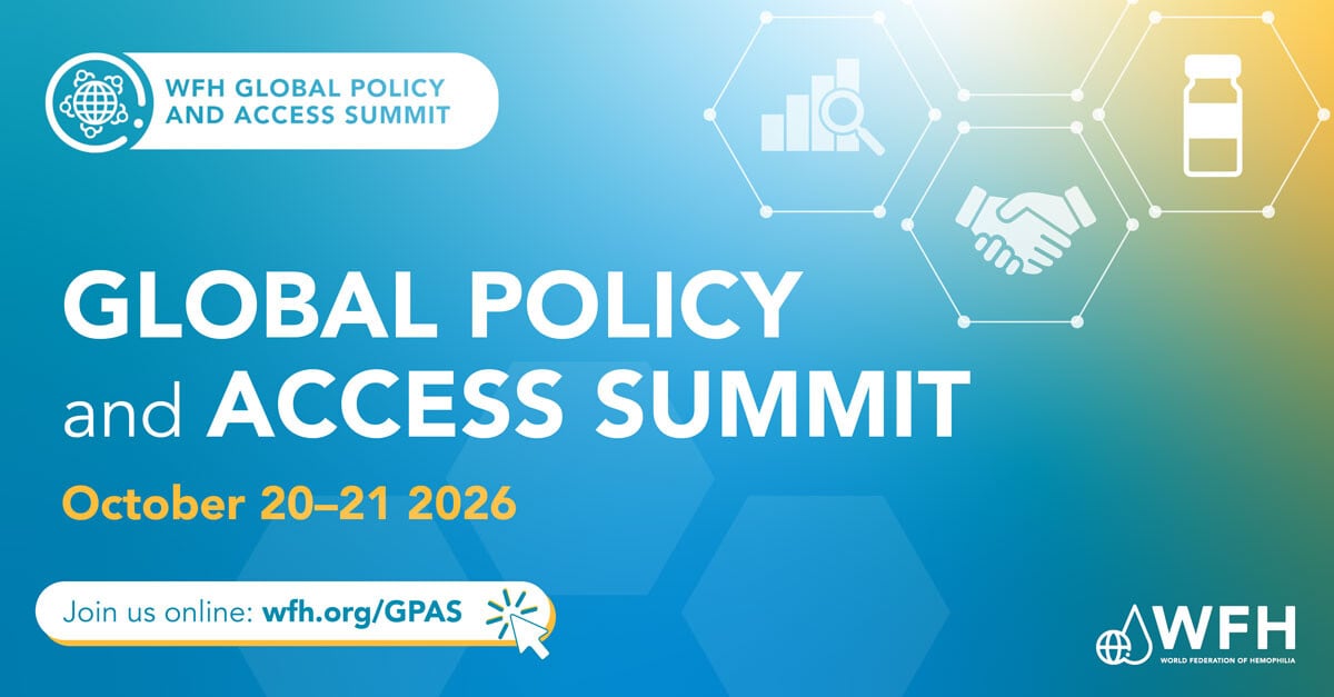Registration is now open for the WFH Global Policy and Access Summit 2026!