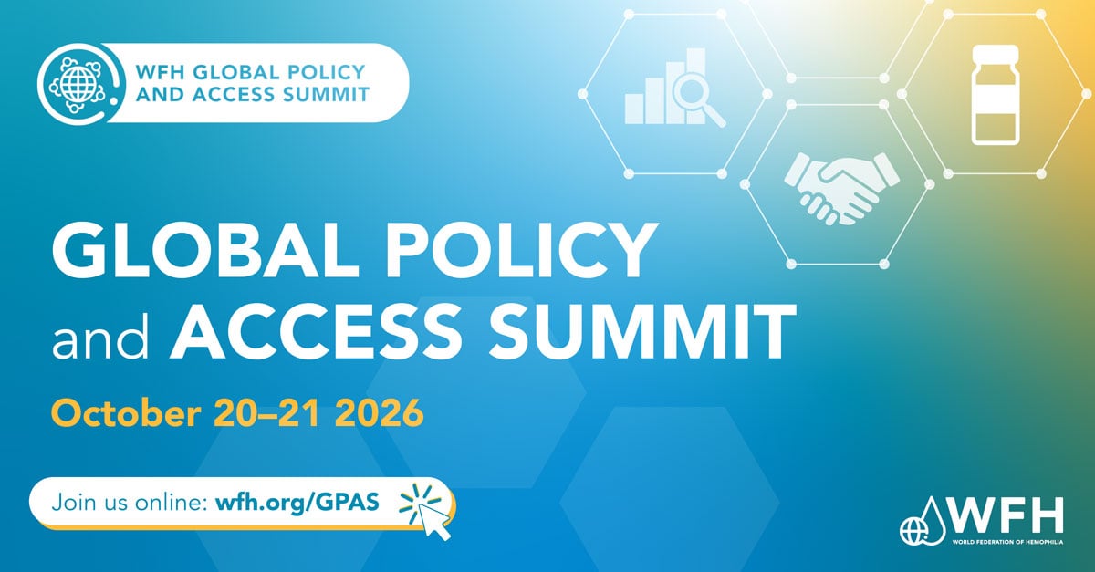Registration is now open for the WFH Global Policy and Access Summit 2026!