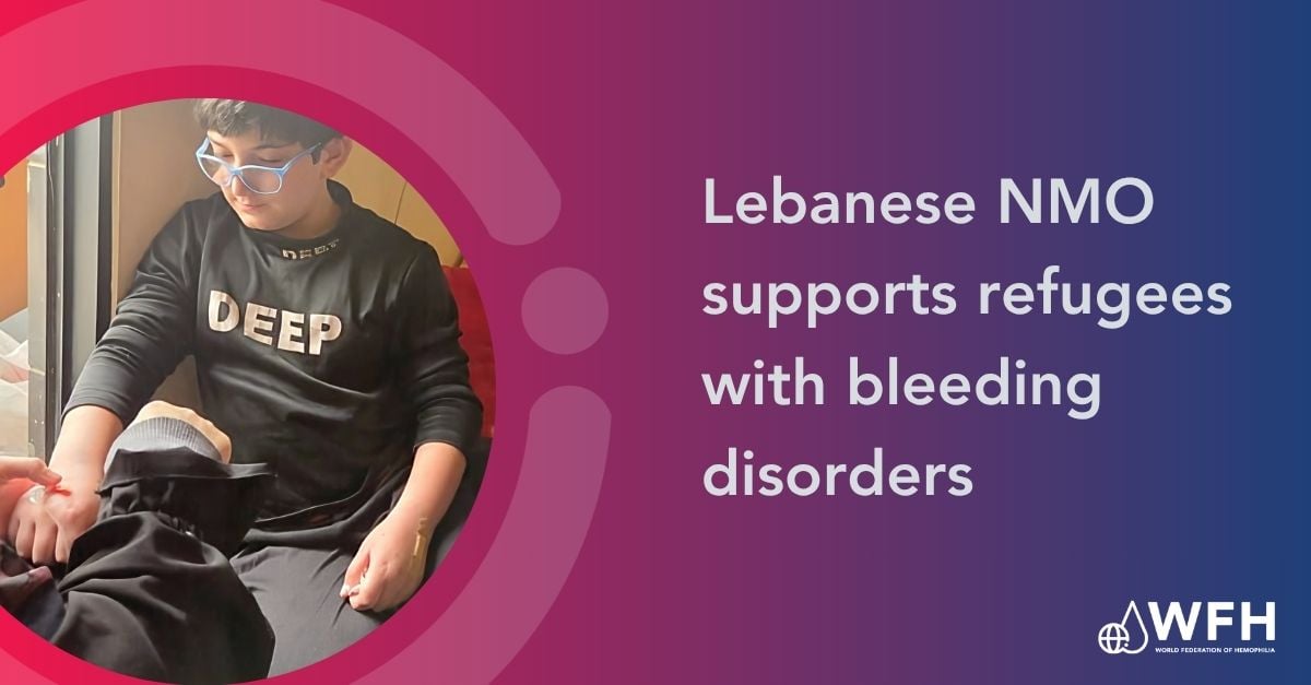Lebanese NMO supports refugees with bleeding disorders